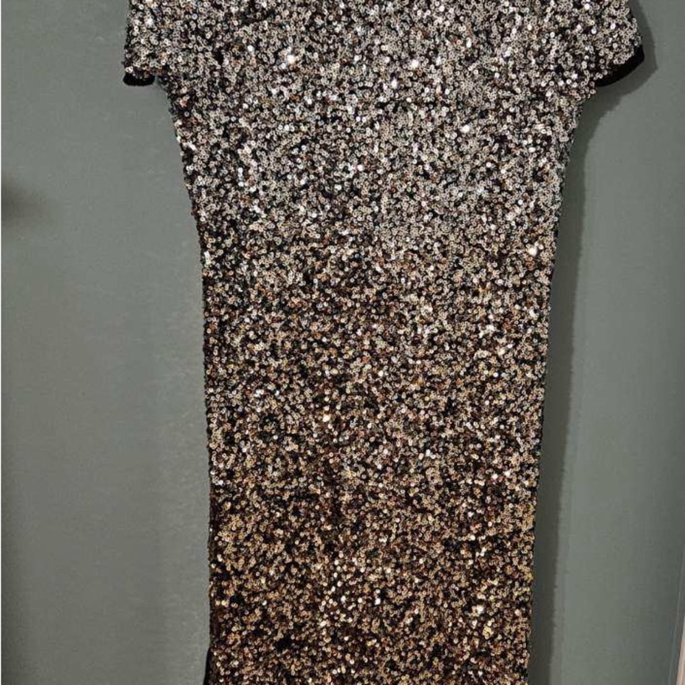 Twinset Ombré Metallic Midi Dress